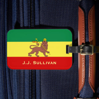 Etiqueta De Bagagem Rasta Reggae Leão de Judah