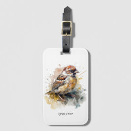 Etiqueta De Bagagem Rastreador de Aquarela Russo, personalizado