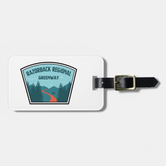 Etiqueta De Bagagem Razorback Regional Greenway (Frente Horizontal)