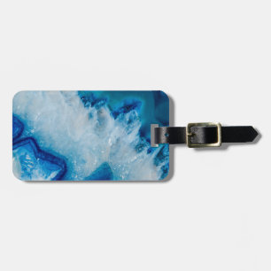 Etiqueta De Bagagem Real ágata do azul