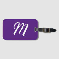 Real Roxo - Letra Inicial Monograma - Estilo Moder