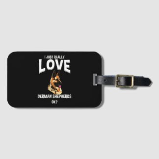 Etiqueta De Bagagem Really Love German Shepherds