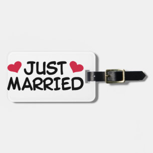 Etiqueta De Bagagem Recém-Casados Casamento