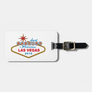 Etiqueta De Bagagem Recem casados Em Fabulosa Las Vegas 2016 (Sinal)
