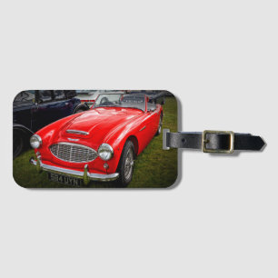 Etiqueta De Bagagem Red Austin Healey 3000 - Marca de bagagem do carro