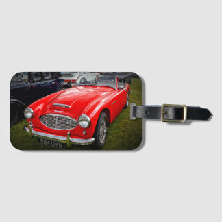 Etiqueta De Bagagem Red Austin Healey 3000 - Marca de bagagem do carro