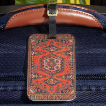 Red Persian Antique Asian Oriental Vintage Turco