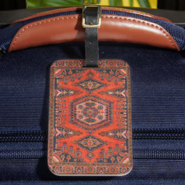 Etiqueta De Bagagem Red Persian Antique Asian Oriental Vintage Turco
