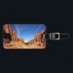 Etiqueta De Bagagem Red Rock Canyon<br><div class="desc">Cena de canyon de rocha vermelha</div>