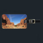 Etiqueta De Bagagem Red Rock Canyon<br><div class="desc">Cena de canyon de rocha vermelha</div>