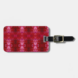Etiqueta De Bagagem Red Snapdragon Ikat