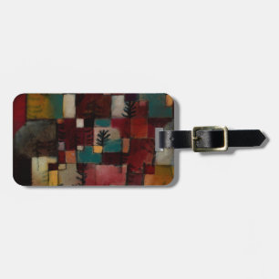 Etiqueta De Bagagem Redgreen e ritmos Violeta-amarelos por Paul Klee