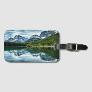 Etiqueta De Bagagem Reflexão alta do lago