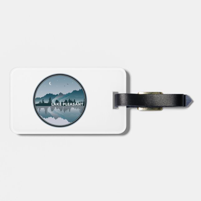Etiqueta De Bagagem Reflexão de Arizonas do Lago Pleasant (Traseira Horizontal)