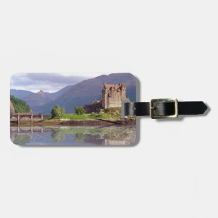 Etiqueta De Bagagem Reflexão do castelo de Eilean Donan