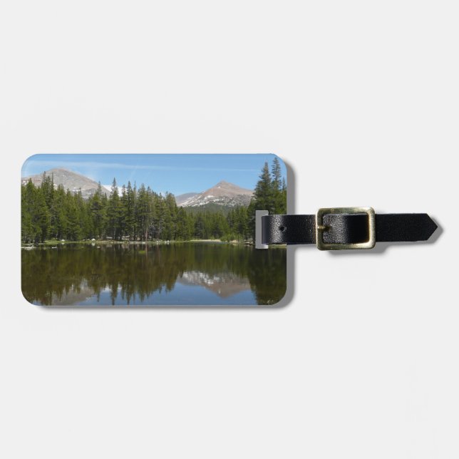 Etiqueta De Bagagem Reflexo do Lago Yosemite (Frente Horizontal)