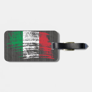 Etiqueta De Bagagem Refrigere o design italiano da bandeira
