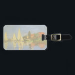 Etiqueta De Bagagem Regatta na Argentina por Claude Monet<br><div class="desc">Regatta na Argentina (1872), por Claude Monet, é uma pintura náutica de arte do impressionismo antigo. Vocês podem ver o reflexo dos veleiros na água do lago. Uma paisagem marítima com uma corrida de iates ou barcos num dia ensolarado da temporada de verão. Sobre o artista: Claude Monet (1840-1926) foi...</div>
