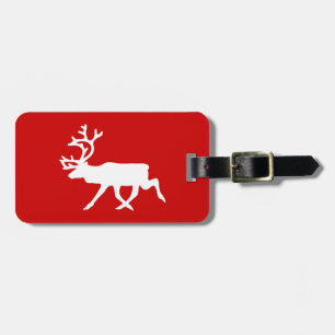 Etiqueta De Bagagem Reindeer Branco / Silhueta das Caraíbas