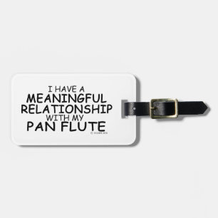 Etiqueta De Bagagem Relação Significativa Pan Flute