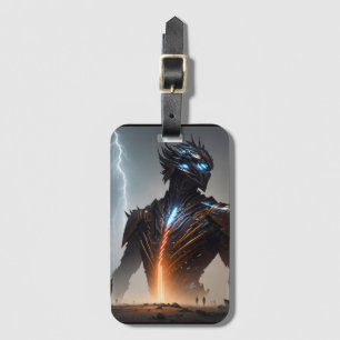 Etiqueta De Bagagem Relâmpago Cyborg Warrior