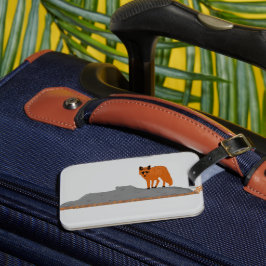 Etiqueta De Bagagem 🦊 Renard sur le Rocher