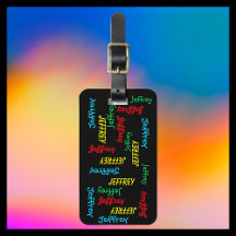 Repetição de Nomes - Barra de Fundo Preto