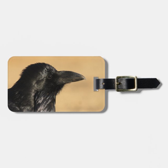 Etiqueta De Bagagem Retrato de um corvo (Frente Horizontal)