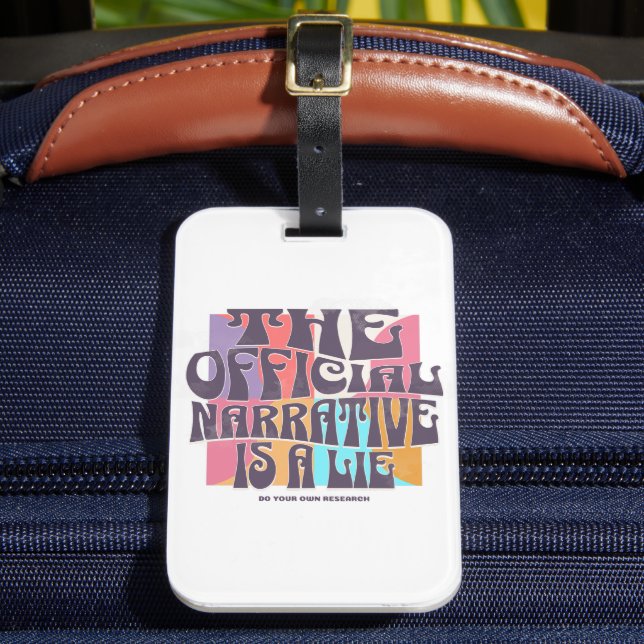 Etiqueta De Bagagem Retro Conspiracy Theory (Frente Insitu 2)