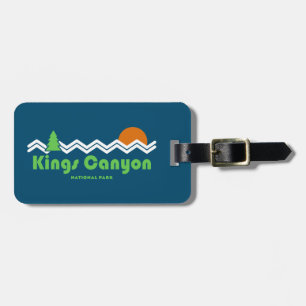 Etiqueta De Bagagem Retro do Parque Nacional do Kings Canyon