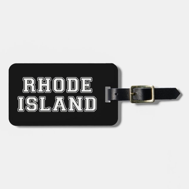 Etiqueta De Bagagem Rhode Island (Frente Horizontal)