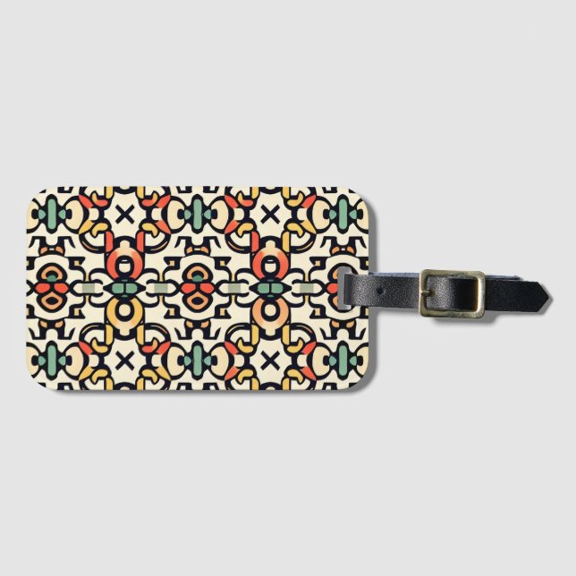 Etiqueta De Bagagem Rico Bohemian (Frente Horizontal)