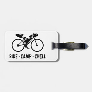 Etiqueta De Bagagem Ride Camp Chill Bikepacking
