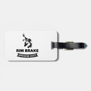 Etiqueta De Bagagem Rim Brake Appreciation Society