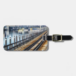 Etiqueta De Bagagem rio das construções bronx Nova Iorque