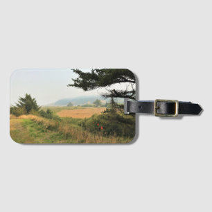 Etiqueta De Bagagem Rio Trail em Cape Blanco, Oregon Costa