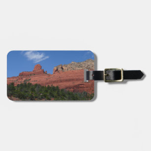 Etiqueta De Bagagem Rocha a vapor em fotografia de Arizona de Sedona