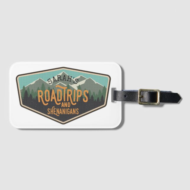 Etiqueta De Bagagem Rodovia Trips & Shenanigans Outdoor Patch Luartigo (Frente Horizontal)