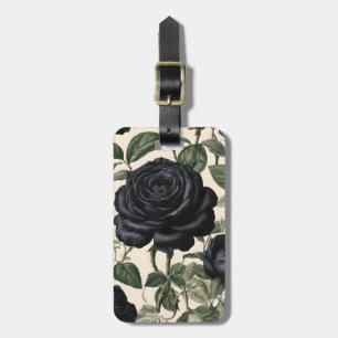 Etiqueta De Bagagem **"Romance Escuro: Rosas Provinciais da Vintagem N
