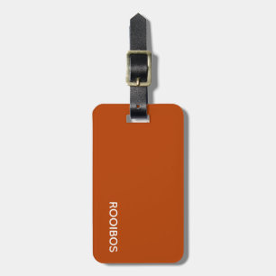 Etiqueta De Bagagem Rooibos - cor vermelha castanho
