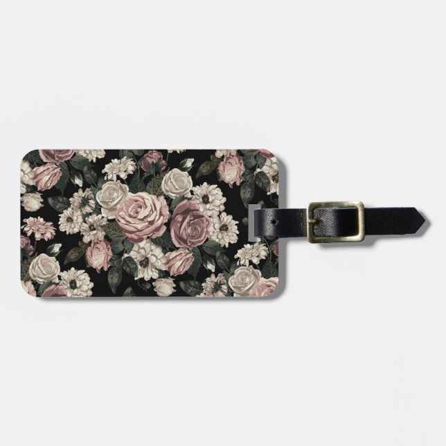 Etiqueta De Bagagem rosa (Frente Horizontal)