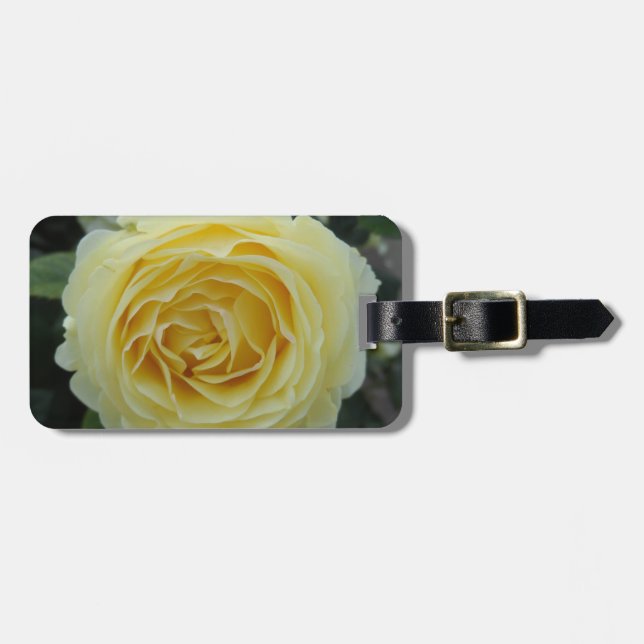 Etiqueta De Bagagem Rosa Amarela (Frente Horizontal)