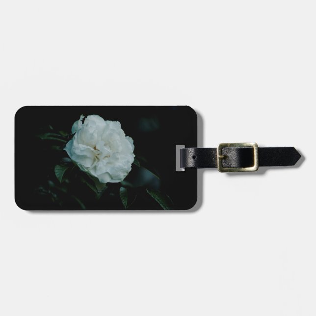 Etiqueta De Bagagem Rosa branca (Frente Horizontal)