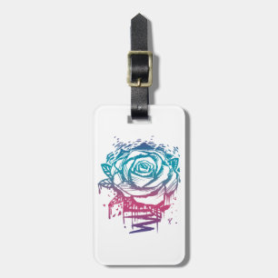 Etiqueta De Bagagem Rosa de cor doce