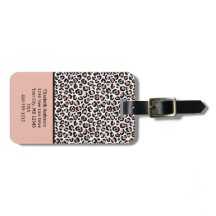 Rosa Dourado Preto Estampa de Leopardo Blush RosaM