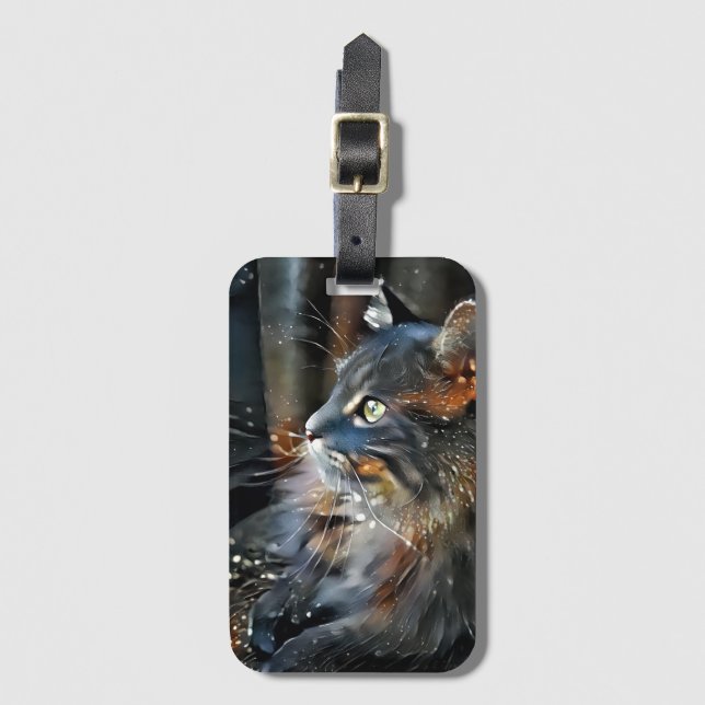 Etiqueta De Bagagem Rosa e a Luz Mágica (Frente Vertical)