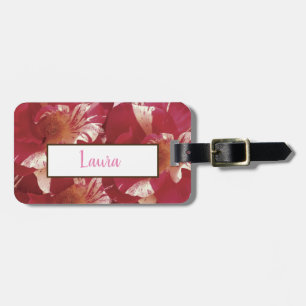 Etiqueta De Bagagem Rosa Fotografia Laranja