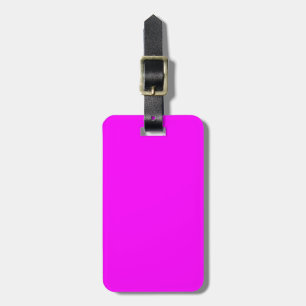 Etiqueta De Bagagem Rosa Sólido