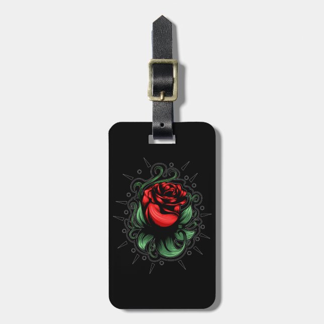Etiqueta De Bagagem Rosa surpreendente (Frente Vertical)
