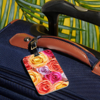 Etiqueta De Bagagem Rosas